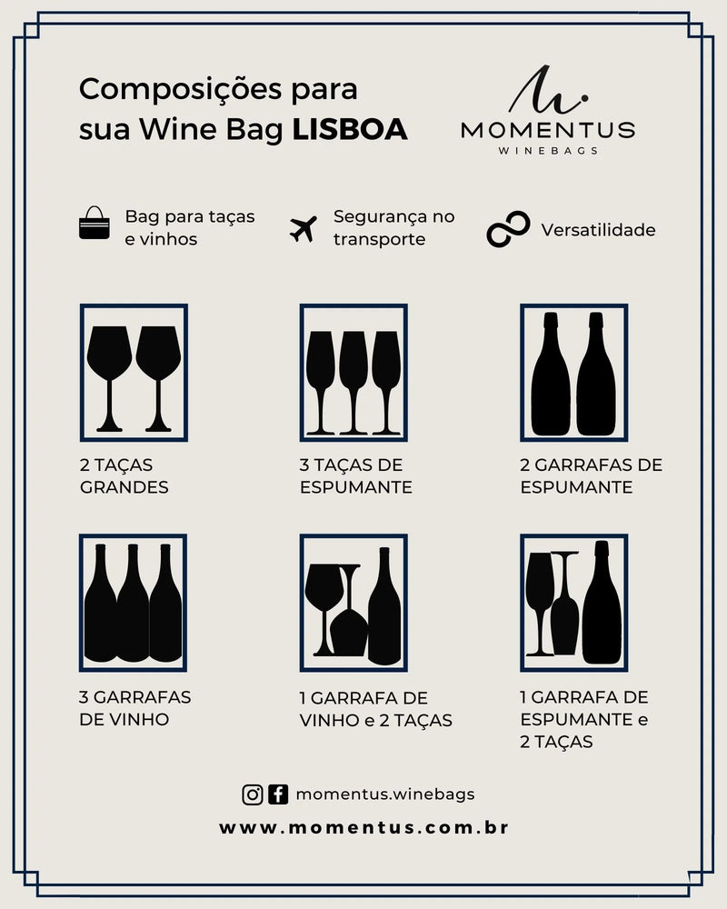 WINEBAG LISBOA PRETA